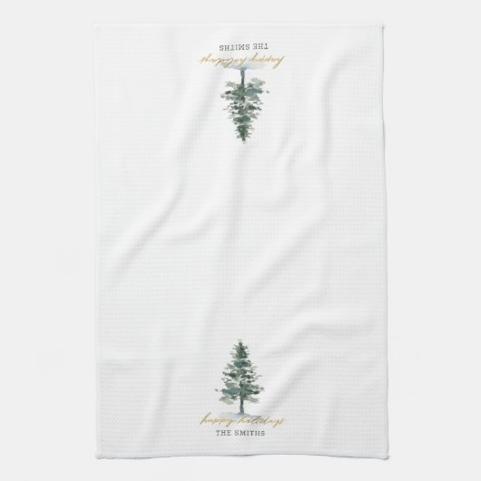 Name der Weihnachtsbaum-Familie Geschirrtuch (Vertikal)