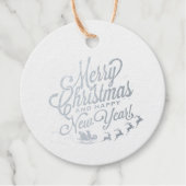 Name der Weihnachtsfamilie Geschenkanhänger (Vorderseite)