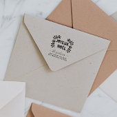 Name der Weihnachtsfamilie Unterschrift Rücksendea Gummistempel