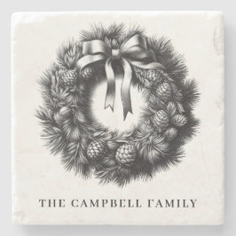 Name der Weihnachtsfrau Steinuntersetzer