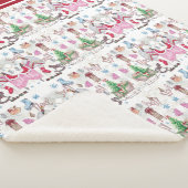 Name der Weihnachtsmärchen-Muster Sherpadecke (3/4)