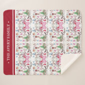 Name der Weihnachtsmärchen-Muster Sherpadecke (Vorderseite (Horizontal))