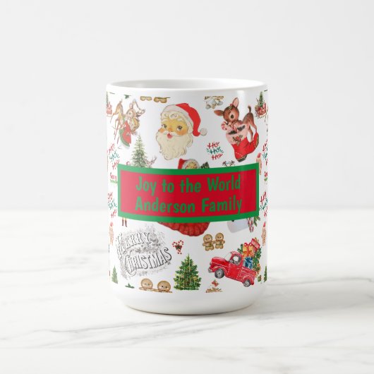 Name der Weihnachtsmonogramm | Kaffeetasse (Mittel)