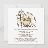 Name der Wiedersehen-Skriptstruktur der Wasserfarb Einladung (Rückseite)