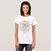 Name der Wildblume Bouquet T-Shirt (Vorne ganz)