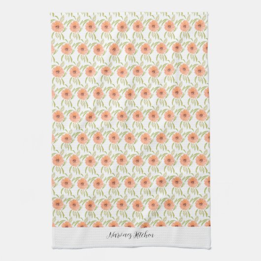 Name der Wildblume der Blumenbläserblüte Geschirrtuch (Vertikal)