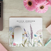 Name der Wildblume für Wasserfarben Motivierend Zi Mousepad