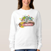 Name der Wildblume, Personalisiert Lehrerin, Gesch Sweatshirt (Vorderseite)