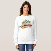 Name der Wildblume, Personalisiert Lehrerin, Gesch Sweatshirt (Vorne ganz)