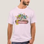 Name der Wildblume, Personalisiert Lehrerin, Gesch T-Shirt (Vorderseite)