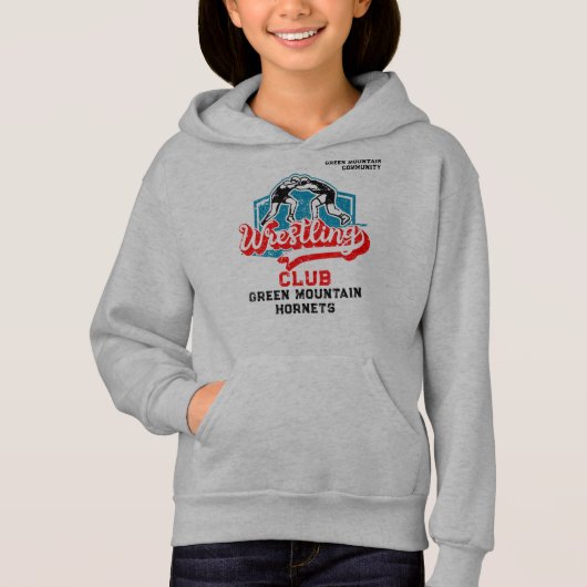 Name der Wrestling Team Club School Hoodie (Vorderseite)