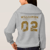 Name der Wrestling Team Club School Hoodie (Rückseite)