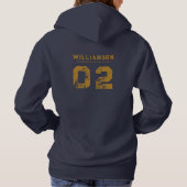 Name der Wrestling Team Club School Hoodie (Rückseite)