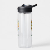 Name der Yoga-Pose-Retro-Swirls Trinkflasche (Links)
