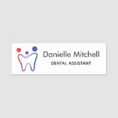 Name der Zahnarztpraxis Namensschild (Vorderseite)