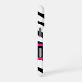 Name der Zebra Monogramm iPhone Hülle (Rechte Seite)