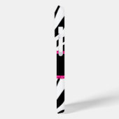Name der Zebra Print Monogram Case-Mate iPhone Hülle (Rückseite / Links)
