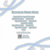 Name der Zutaten Name Firmenname Website QR-Code h Aufkleber (Vorderseite)