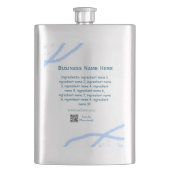 Name der Zutaten Name Firmenname Website QR-Code h Flachmann (Vorderseite)