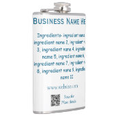 Name der Zutaten Name Firmenname Website QR-Code h Flachmann (Rechts)