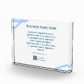 Name der Zutaten Name Firmenname Website QR-Code h Fotoblock (Rechts)