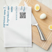 Name der Zutaten Name Firmenname Website QR-Code h Geschirrtuch (Viertel Falte)