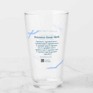 Name der Zutaten Name Firmenname Website QR-Code h Glas