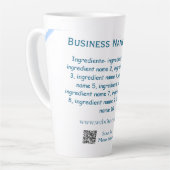 Name der Zutaten Name Firmenname Website QR-Code h Milchtasse (Linke Ecke)
