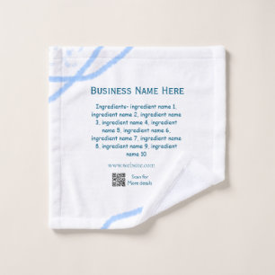 Name der Zutaten Name Firmenname Website QR-Code h Waschlappen