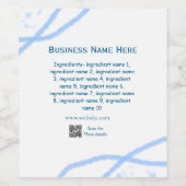 Name der Zutaten Name Firmenname Website QR-Code h Weinetikett (Einzelnes Label)