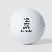 Name des 18. Loch-Spaßes Golfball (Vorderseite)