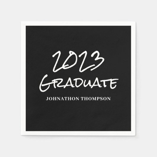 Name des Abschlusses 2023 Serviette (Vorderseite)