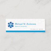 Name des Abschlusses des Medizinstudenten Mini Visitenkarte (Vorderseite)