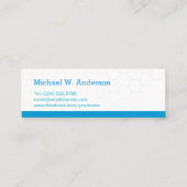 Name des Abschlusses des Medizinstudenten Telefonnummerkarte (Rückseite)