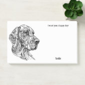 Name des Abstrakten Hundes Post-it Klebezettel (Büro)