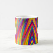 Name des abstrakten Rainbow-Gradient-Monogramms Kaffeetasse (Mittel)
