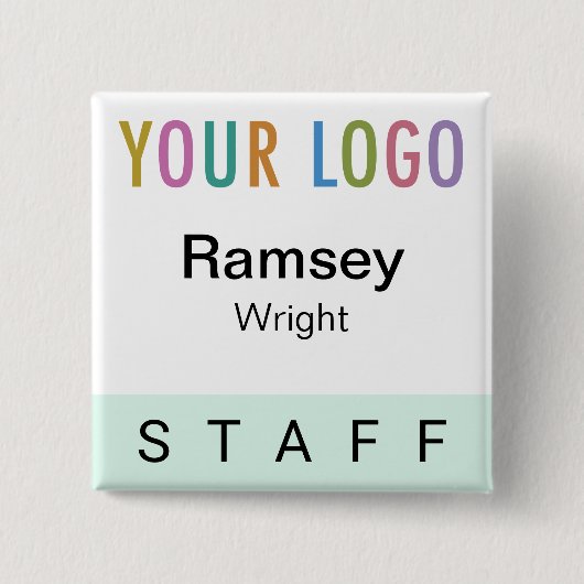 Name des Abzeichen des Mini Pinback-Mitarbeiters m Button (Vorderseite)