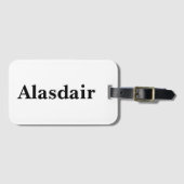Name des Alasdair-Mens, Gepäckanhänger (Vorderseite (Horizontal))