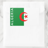 Name des algerischen Landes Rechteckiger Aufkleber (Tasche)