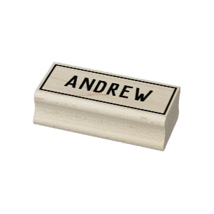 Name des Andrew Gummistempel