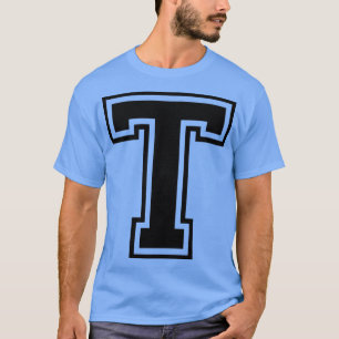 Name des Anfangsbuchstabens des Monogramms T Schwa T-Shirt