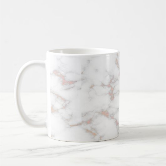 Name des Anfangsbuchstabens Floral Laurel Monogram Kaffeetasse (Links)