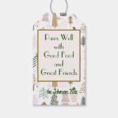 Name des Angebots | Winterurlaub Weinflasche Geschenkanhänger (Vorderseite)