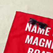 Name des Ankerbootes Personalisiertes Strandtuch (Beispiel)