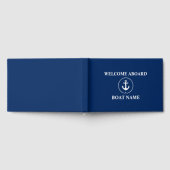 Name des Ankerboots Nautic Welcome Anchor Rope Gästebuch (Voll)