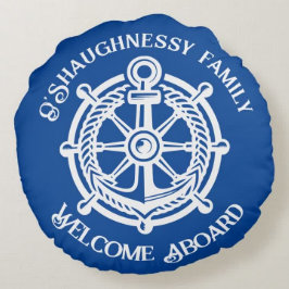 Name des Ankerrads Rundes Kissen