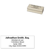 Name des Anwalts Berufstitel Rücksendeadresse Gummistempel (Stempel)