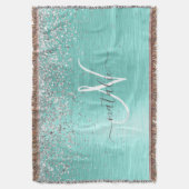 Name des aquamarin gebürsteten Metalls Silber Glit Decke (Vorderseite Vertikal)