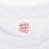 Name des Aquarellskriptes Eisen Etiketten (Befestigt)