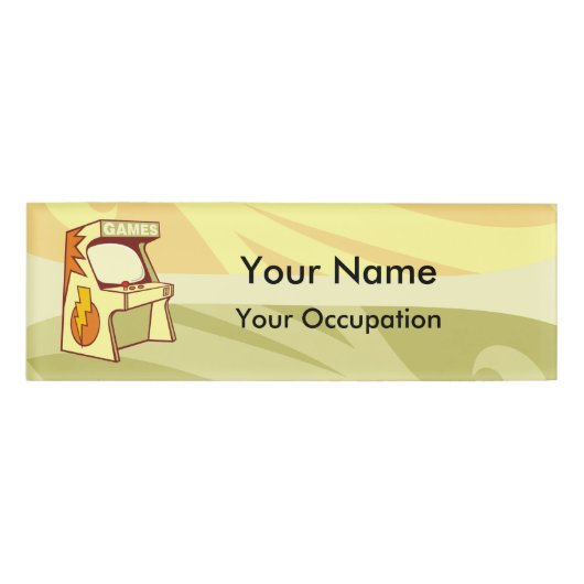 Name des Arcade-Geräts Namenschild (Vorderseite)
